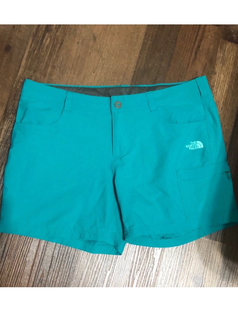 The North Face Women's Teal Sz 12 Stretch Hiking Active Shorts